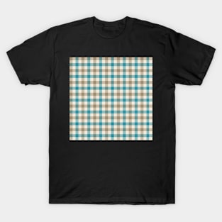 Classic Gingham Check in teal and turquoise T-Shirt